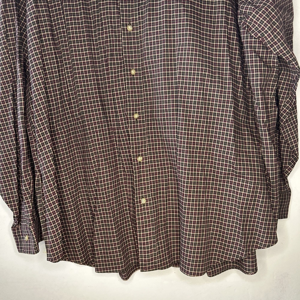 POLO RALPH LAUREN‎ Size 3XB Big Mens Oxford Cloth Button Shirt Red Maroon Long - Picture 3 of 7